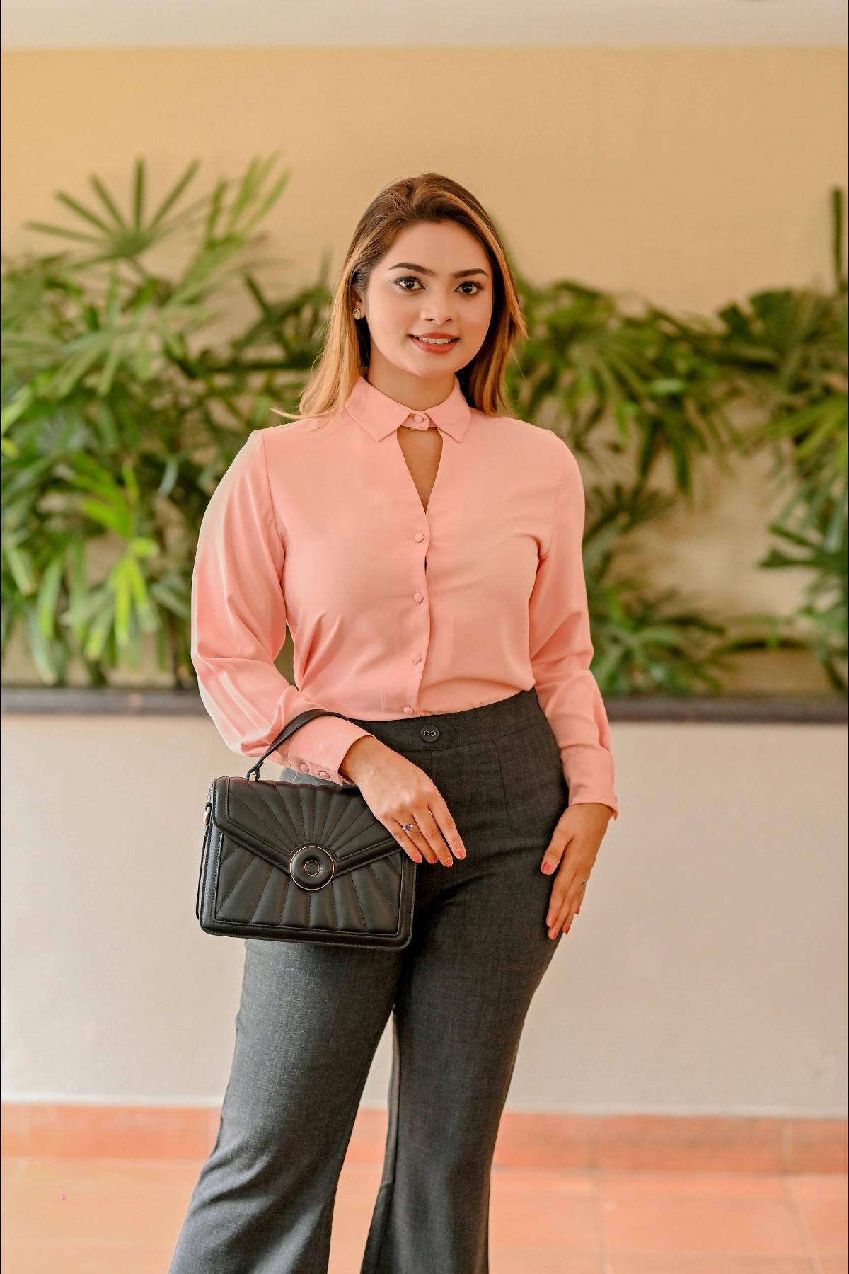 womens-keyhole-neck-buttonup-blouse