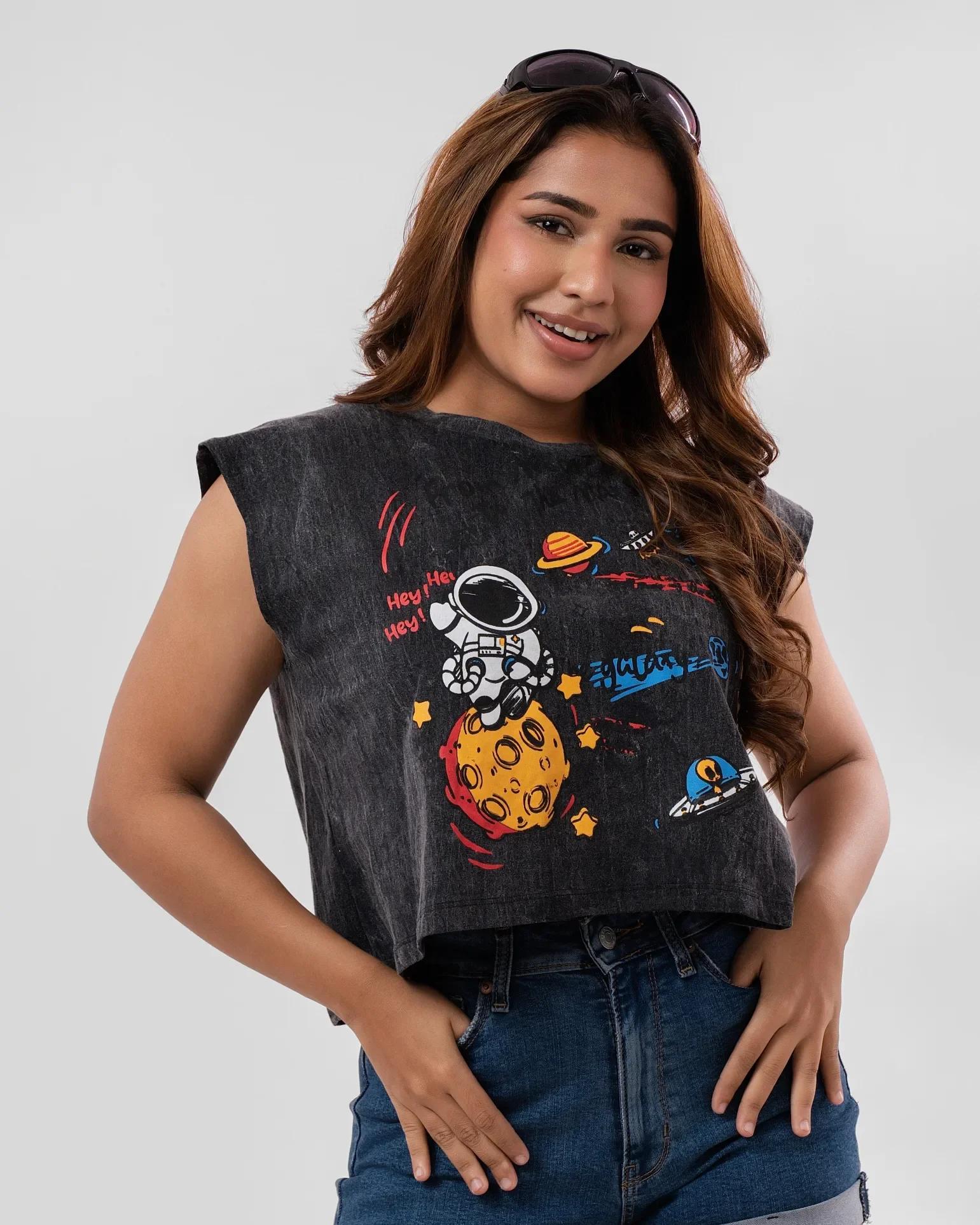 acid-wash-astronaut-graphic-crop-top