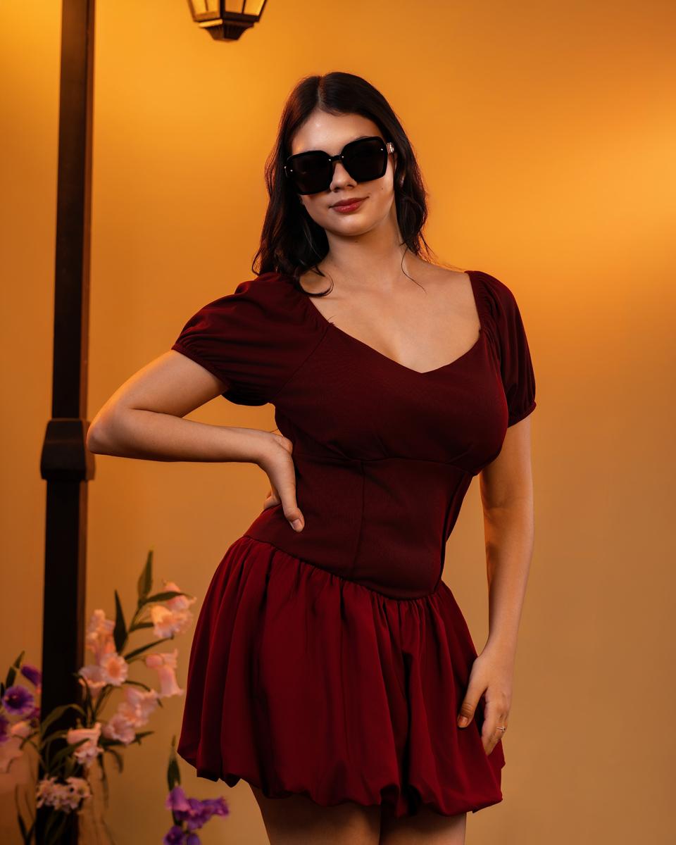 maroon-corsetstyle-mini-dress
