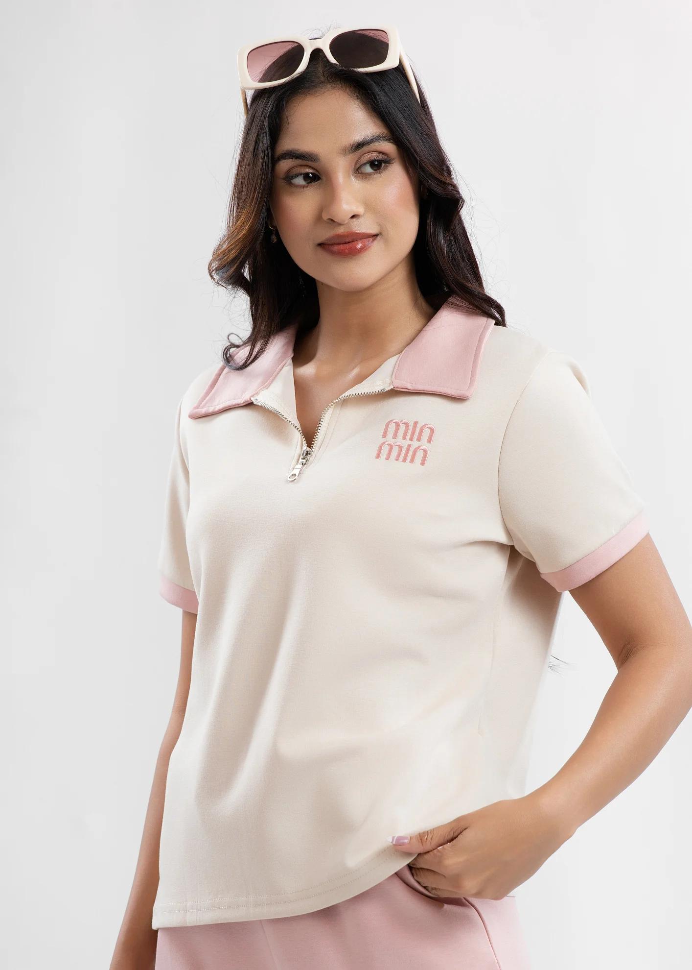 blush-accent-zipfront-polo-tee