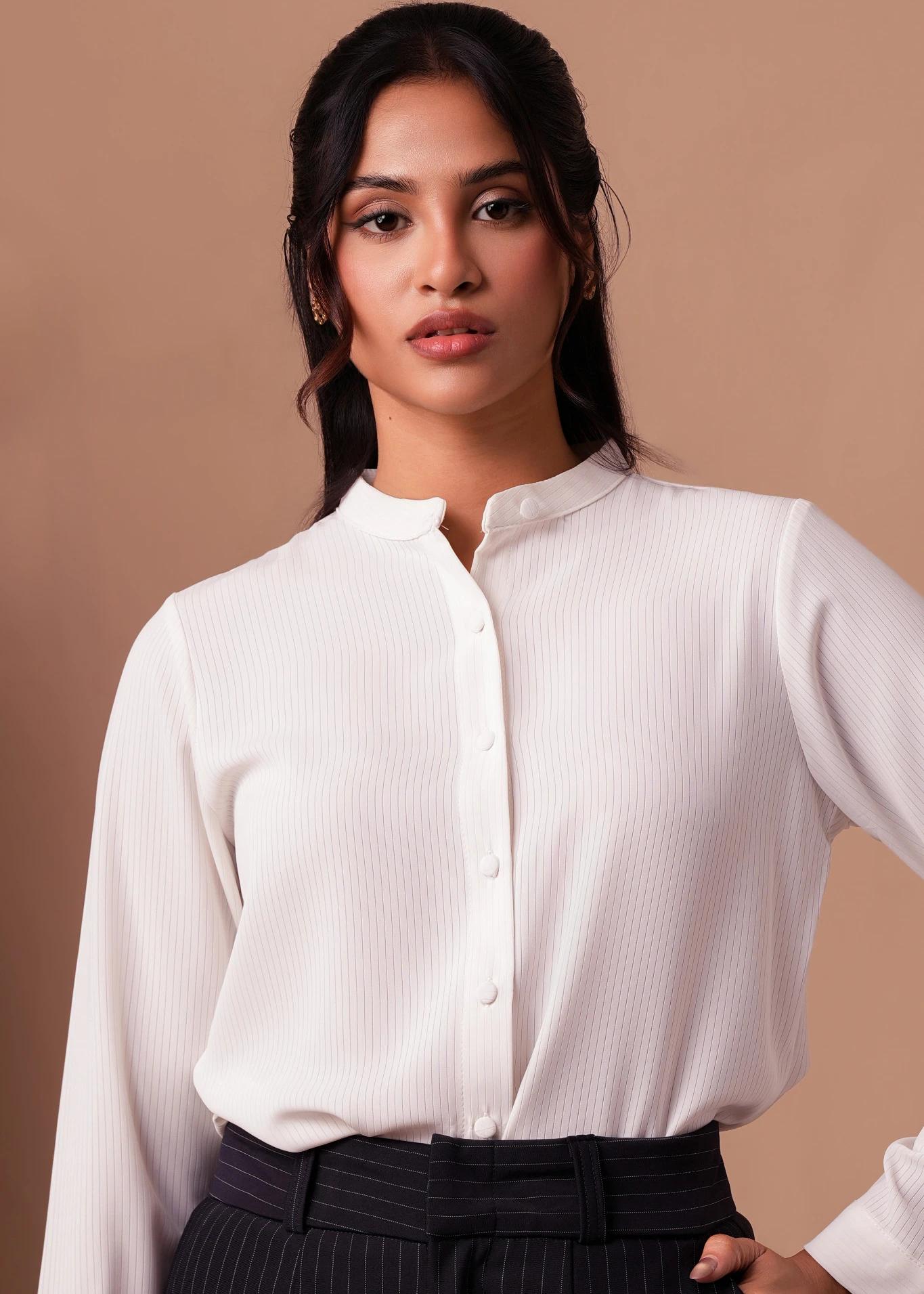 executive-bandcollar-blouse
