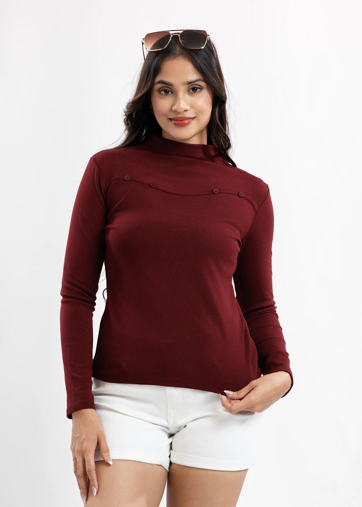 burgundy-buttonyoke-mockneck-top