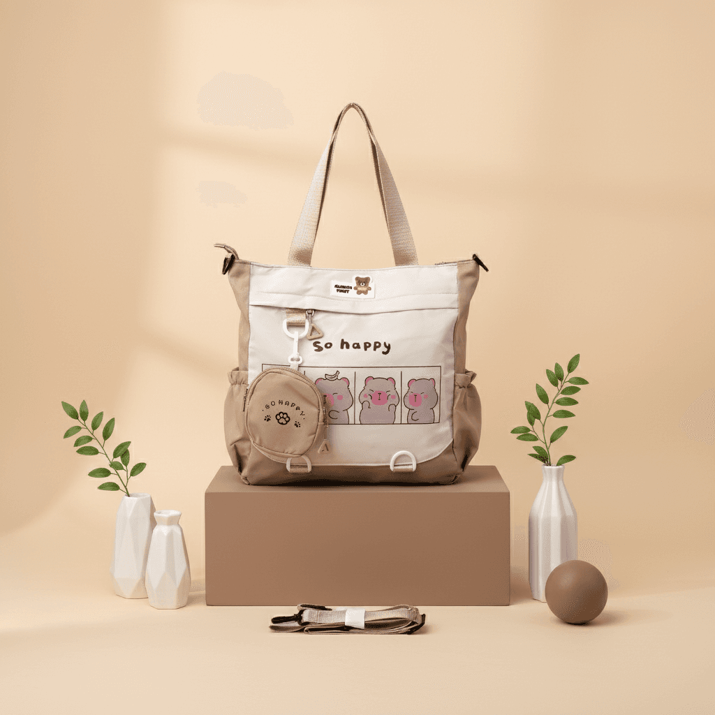 beige-brown-bear-print-school-backpack-