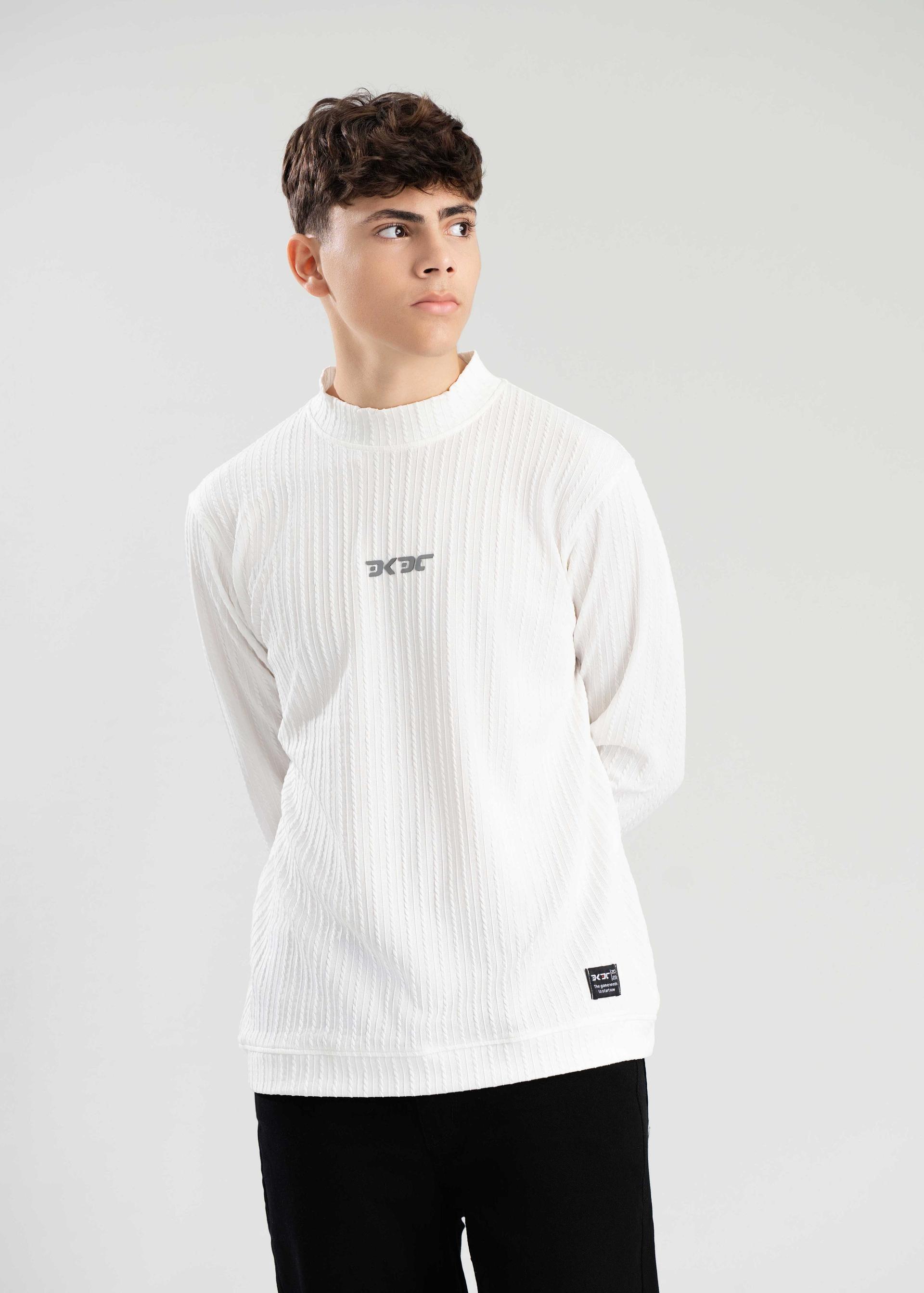casual-mens-white-mock-neck-dkdc-tshirt