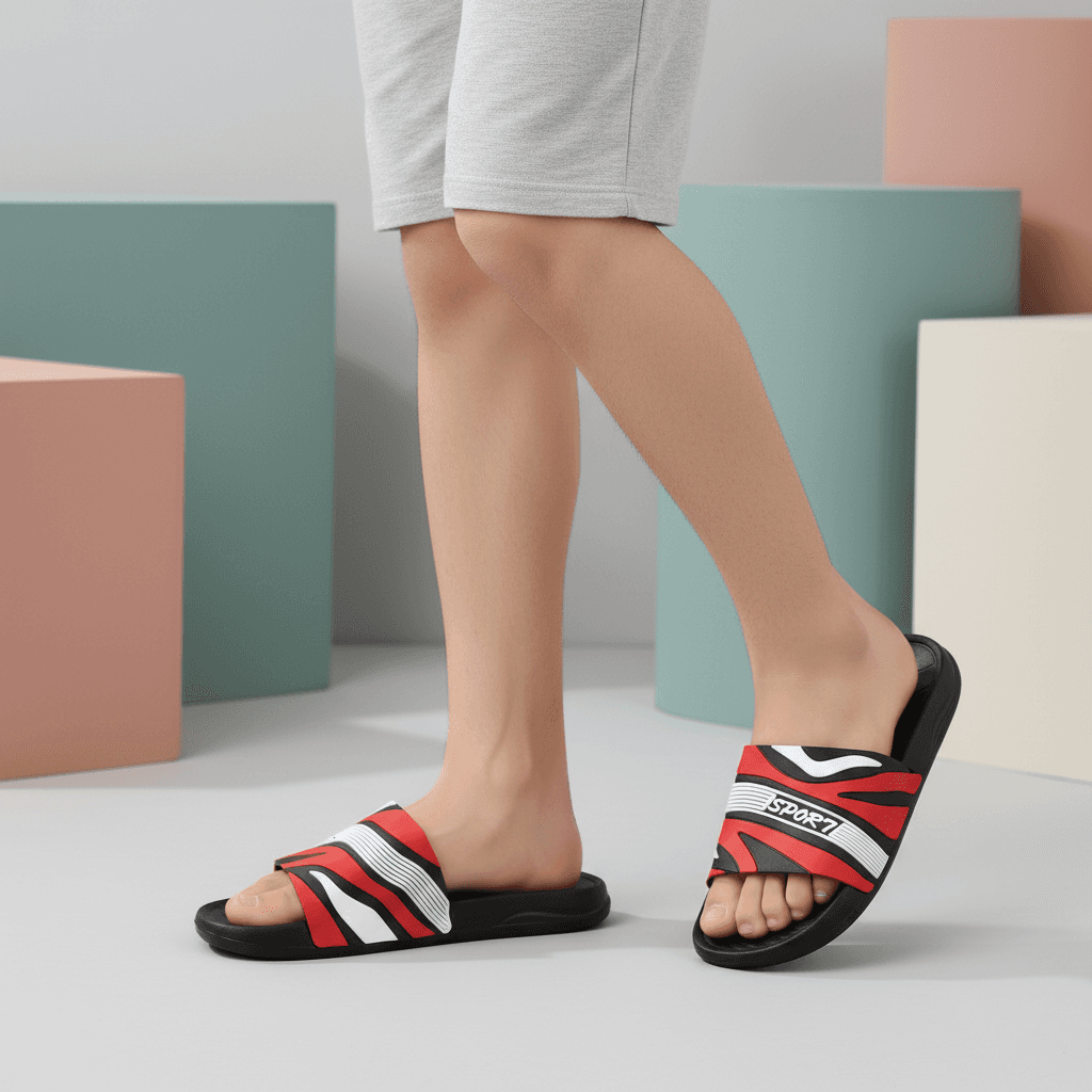 mens-black-and-red-athletic-sport-slides