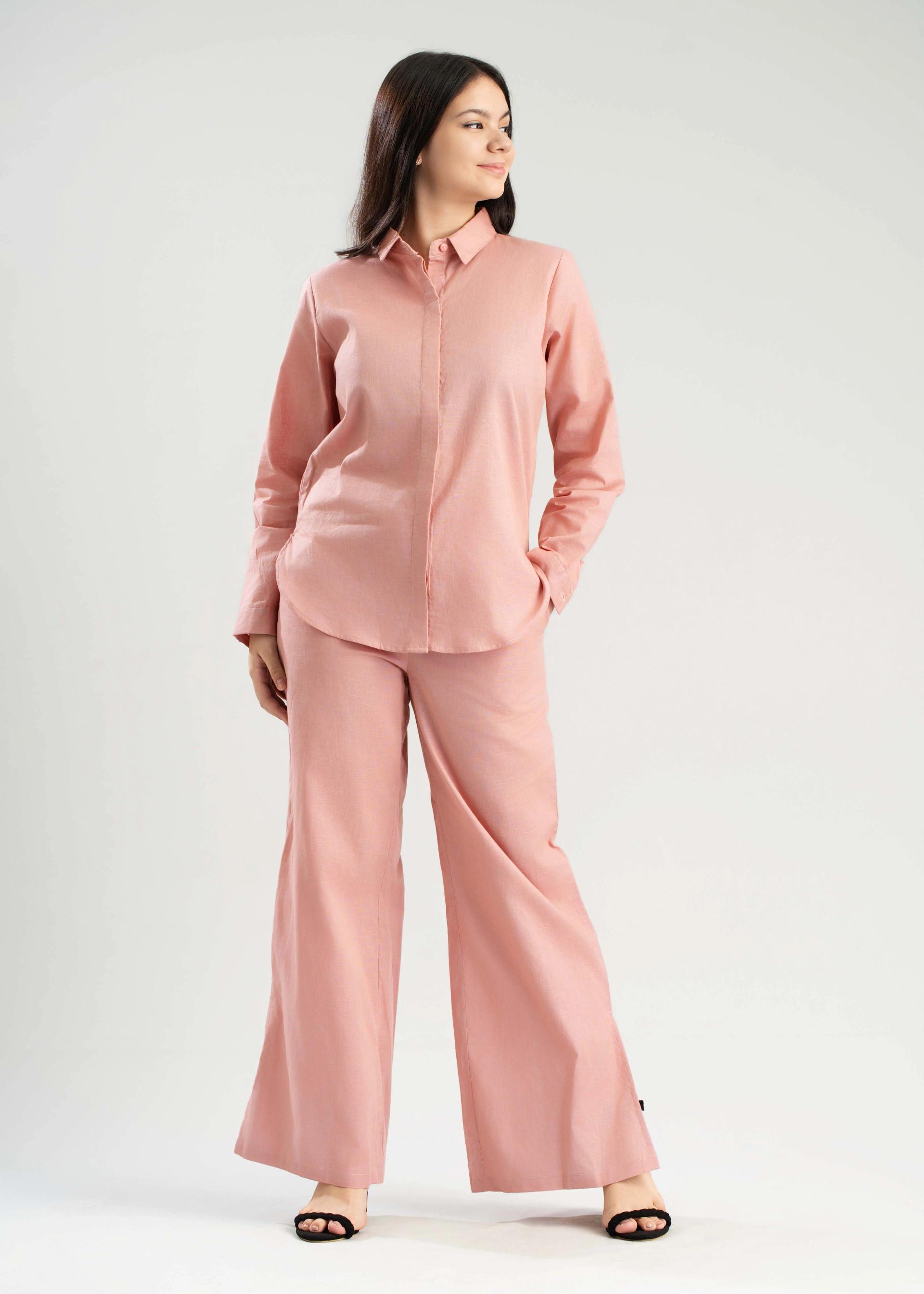 womens-casual-buttondown-dusty-pink-shirt