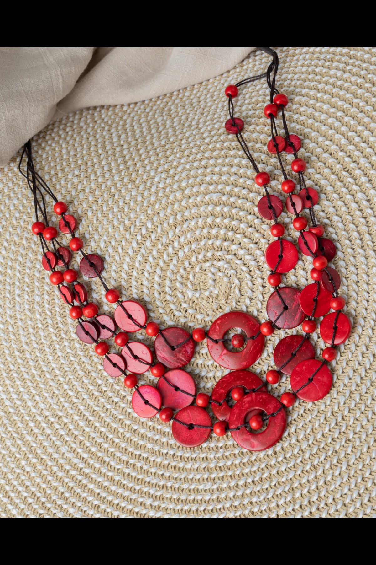 chunky-red-wood-bead-layered-necklace