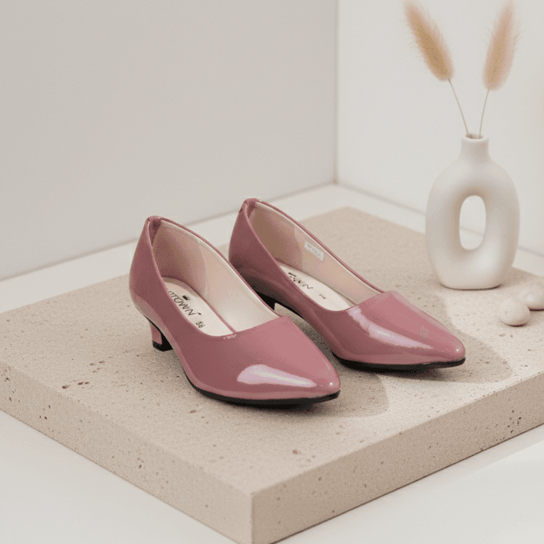 pink-color-court-shoe