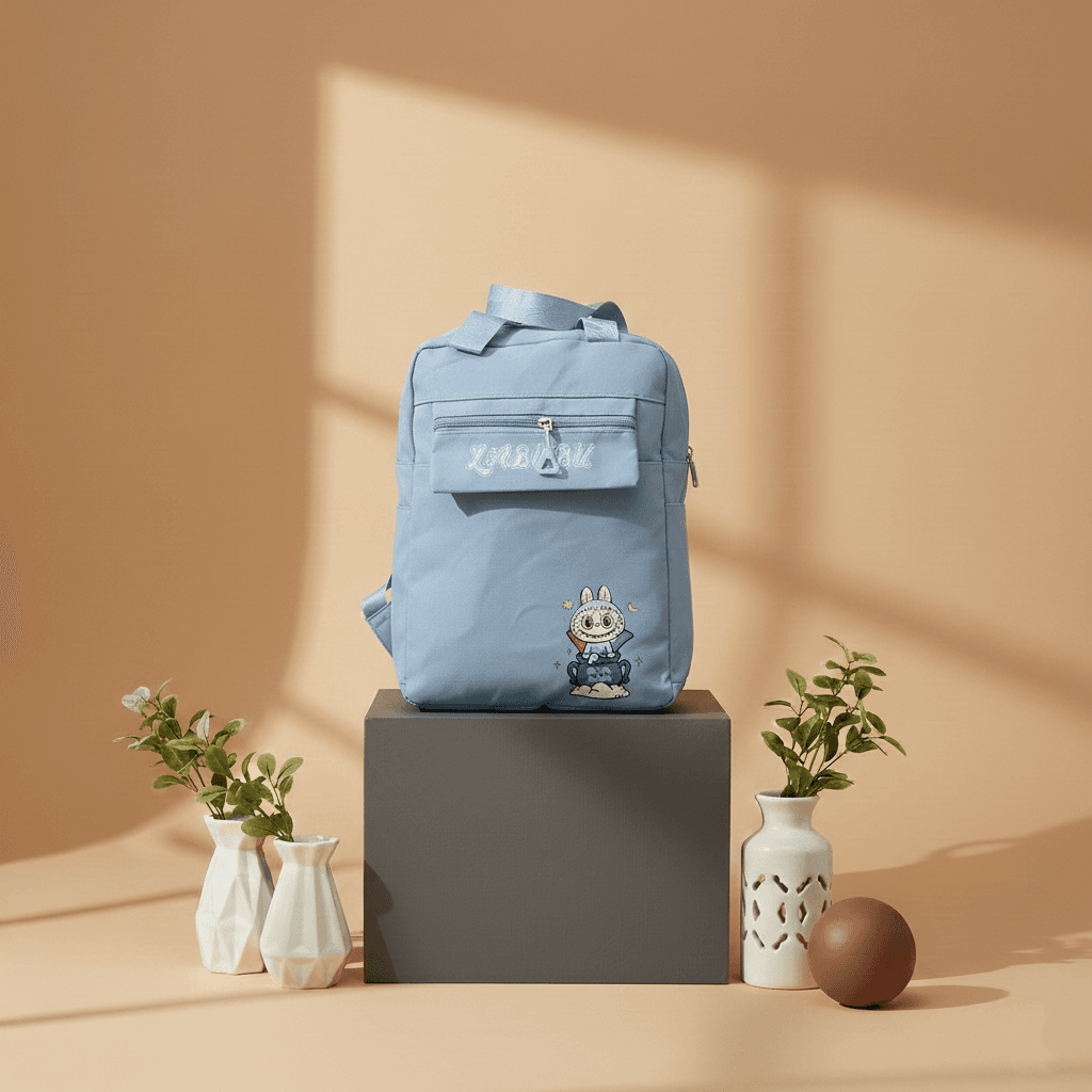 labubu-light-blue-character-backpack-cute-durable-daypack